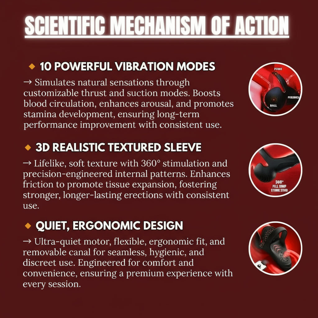 Alisanda™ VitalEngine Pro-The #1 5-in-1 at-home trainer that reverses ED; PE with advanced precision